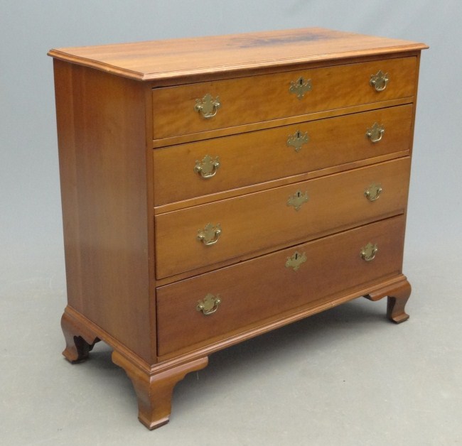 18th c. CT. cherry four drawer