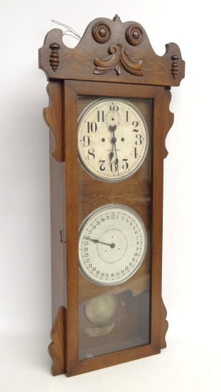 C. 1900 New Haven calendar clock. 43