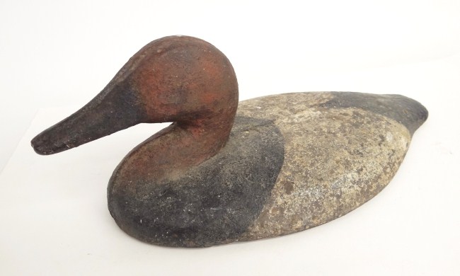 Cast iron wing duck ''Red Head''
