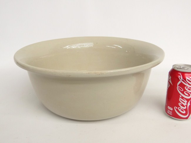 19th c ironstone bowl. 14 12''