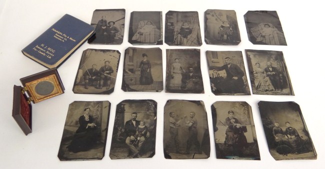 Photo book Sparling family 15 tintypes