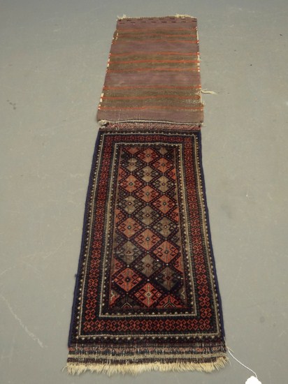 Oriental rug runner with attached 168773