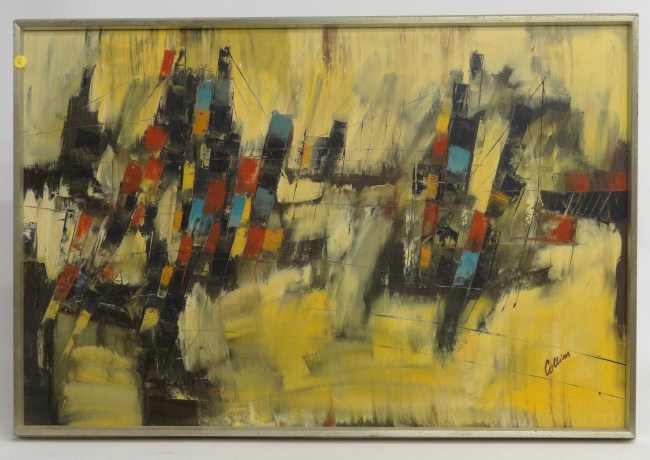 Painting oil on canvas abstract