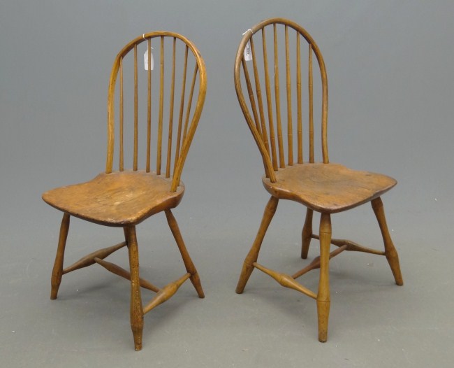 Lot two 19th c. Windsor chairs including