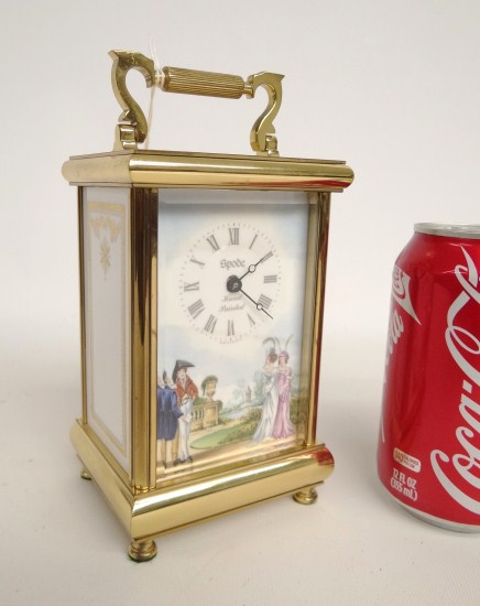 Contemporary Spode carriage clock.