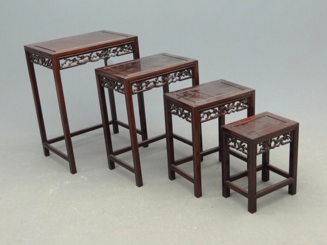 Set of four Asian nesting tables  168809