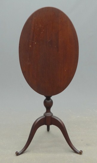 C. 1900s tilt top candlestand. Top