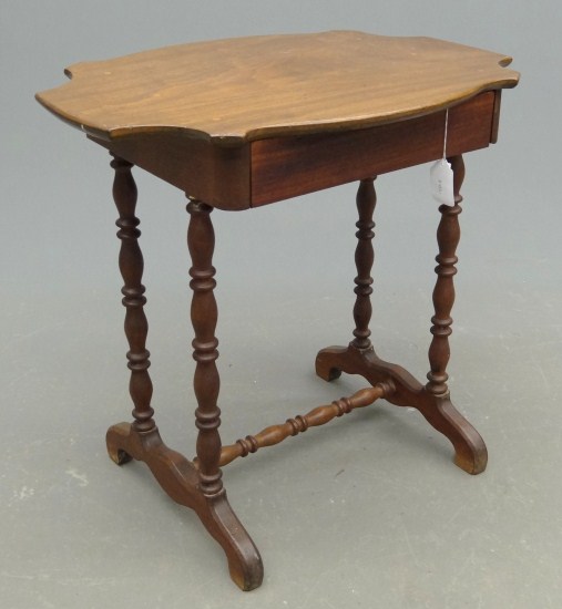 19th c pine lamp table Top 29  16880c