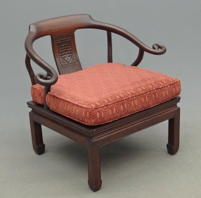 Asian carved armchair. 27'' Overall