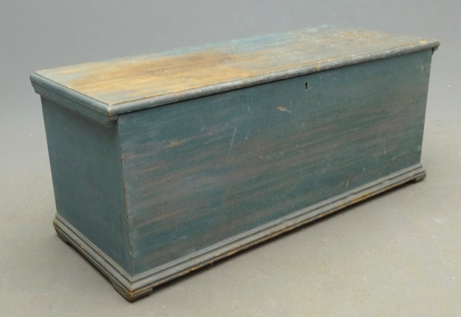 19th c blanket box in old blue 168823
