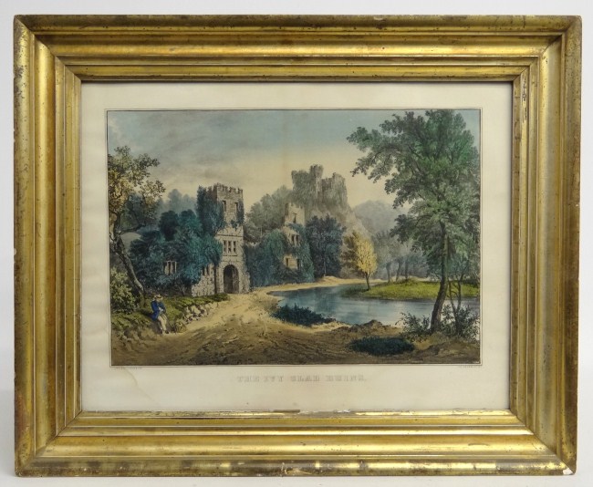 19th c. Currier And Ives print The