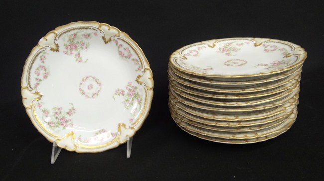 Set of 12 early ''M. Redon Limoges''