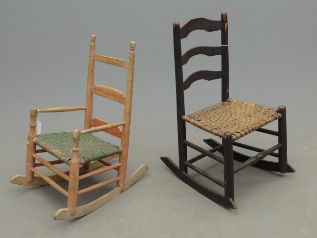 Lot two 18th c children s chairs 168845