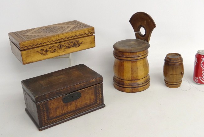 Lot misc woodenware including 16883f