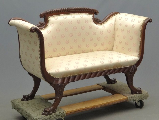 Federal style settee in the manner 16884a