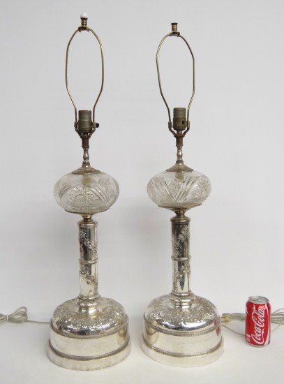 Pair decorative silverplate and 168858