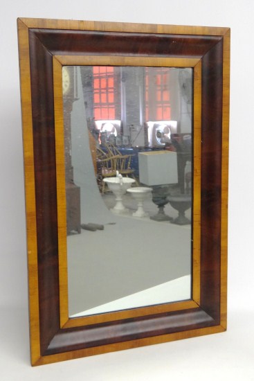 19th c. ogee mirror. 24 1/2'' x