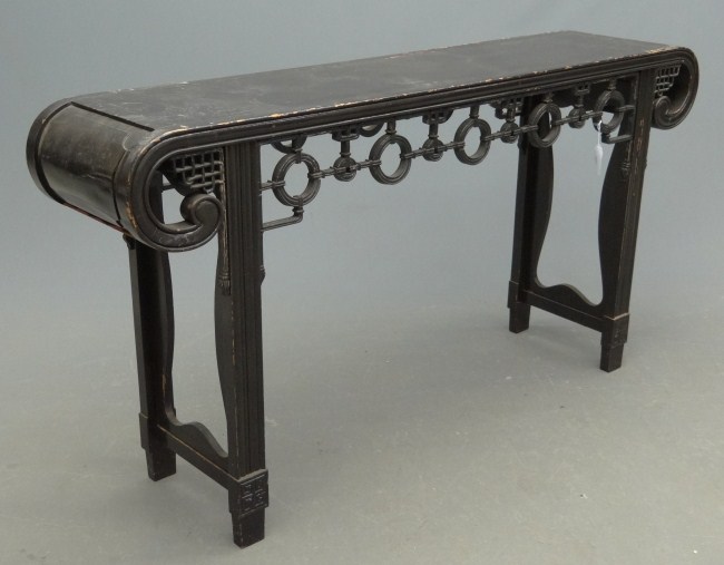Asian wooden painted hall table  16885d