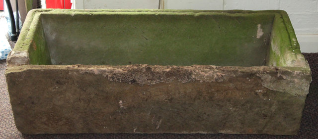 A rectangular stone trough 101cm 16886d