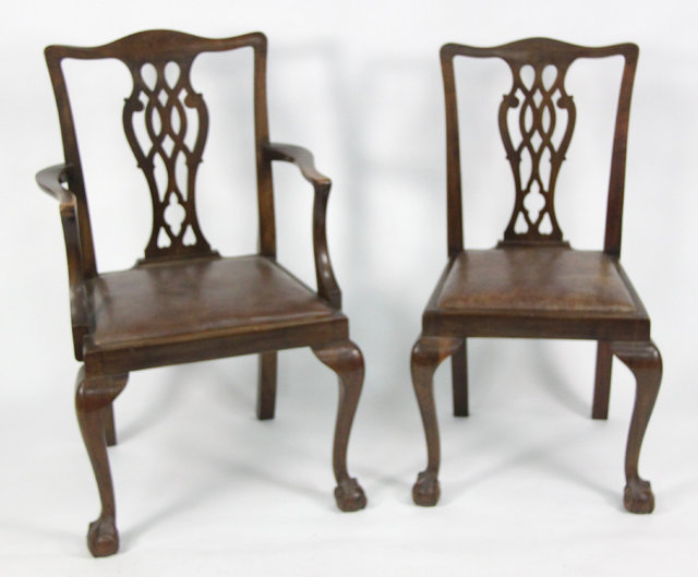 Five mahogany dining chairs of 16887c