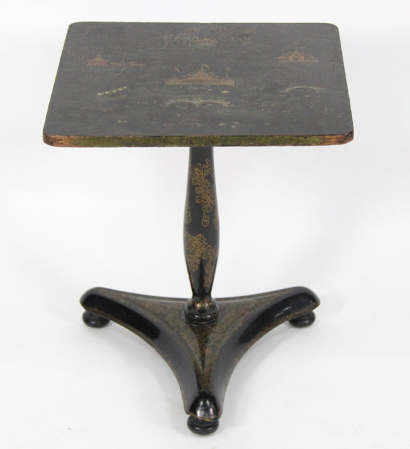 A Victorian lacquered table on 168889