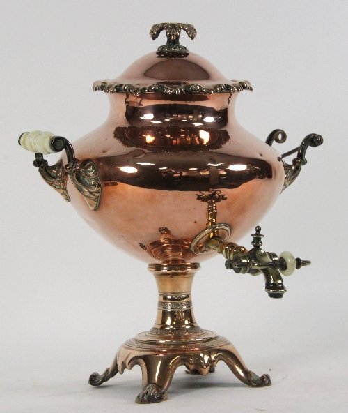 A 19th Century brass tea urn and 1688dd