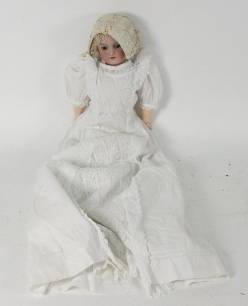 A bisque head doll by Simon Halbig