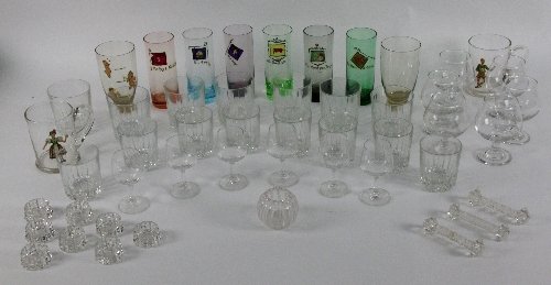 A quantity of glassware including