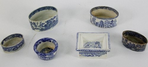 Four Staffordshire oval boxes various 168934