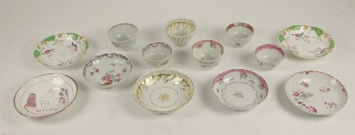 A Newhall tea bowl and saucer with