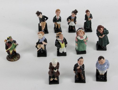 Twelve Royal Doulton figures characters