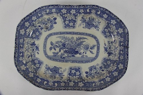 A 19th Century pearlware blue and 16896b