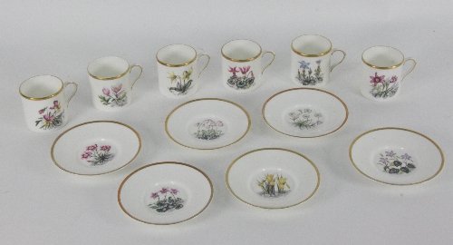 A Royal Worcester coffee set comprising