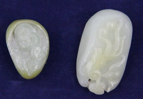 A carved jade gourd and another 1689bf