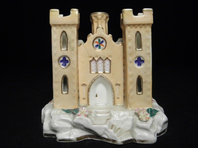 Staffordshire porcelain church 16920b
