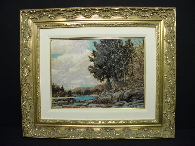 Franz Johnston oil on board painting.