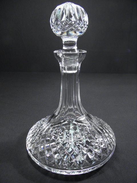 Waterford cut crystal ships decanter.