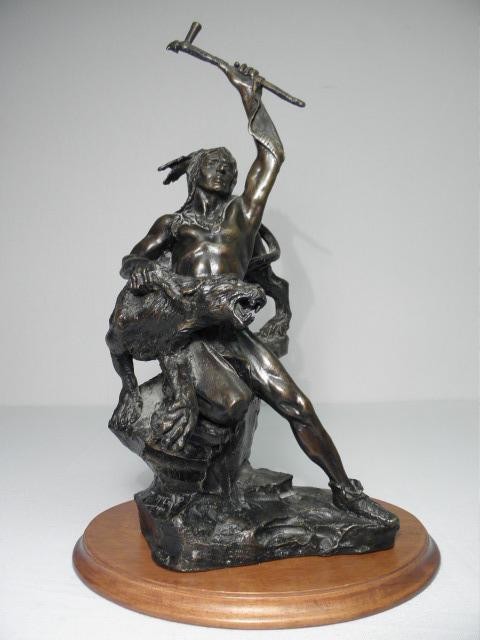 Buck McCain recast bronze sculpture.