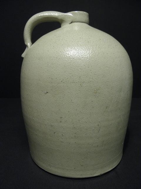Early large handled ovoid stoneware