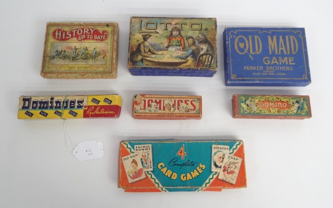 Lot seven early 1900's games.