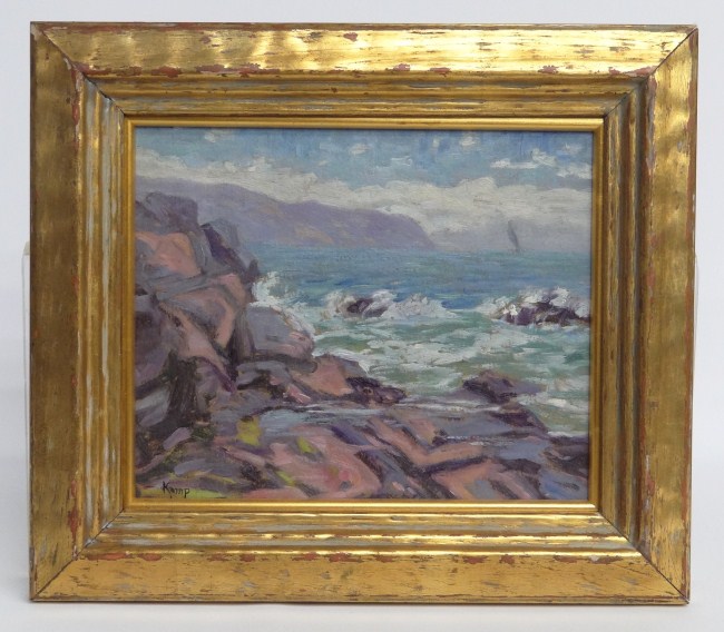 Painting oil on artist board seascape 167187