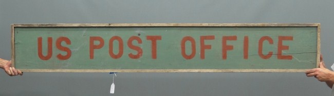 Trade sign ''Post Office'' painted