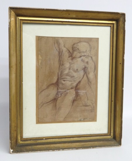 Early drawing of a nude. Sight