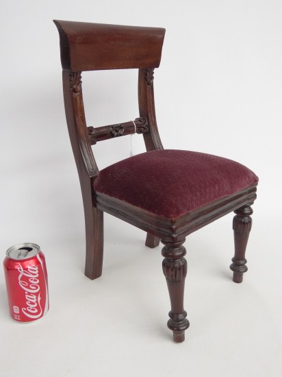 Regency style doll's chair. 19