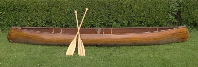 Wooden canoe. 16' Length.