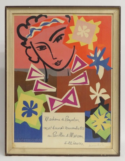 Matisse Madame de Pompadour poster