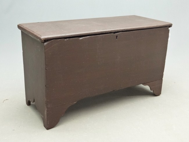 19th c. blanket box in old red