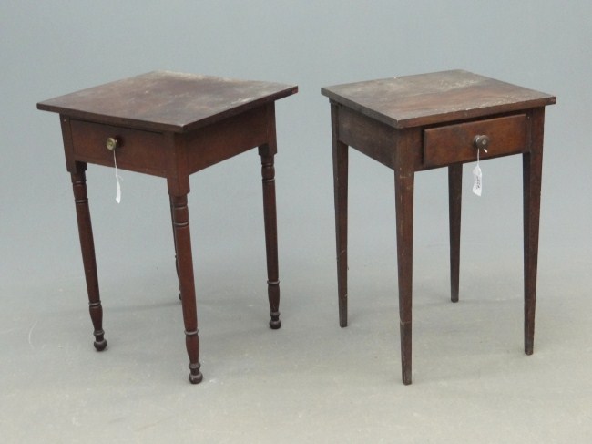 Lot two side tables including 19th c.