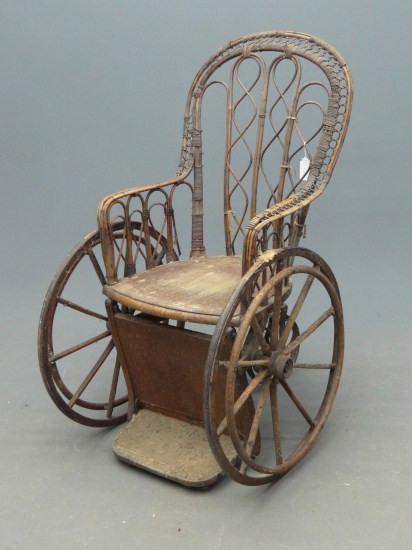 Victorian bentwood wheelchair. 45