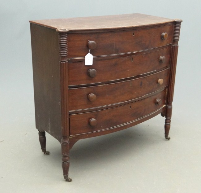 19th c Sheraton mahogany bowfront 167296